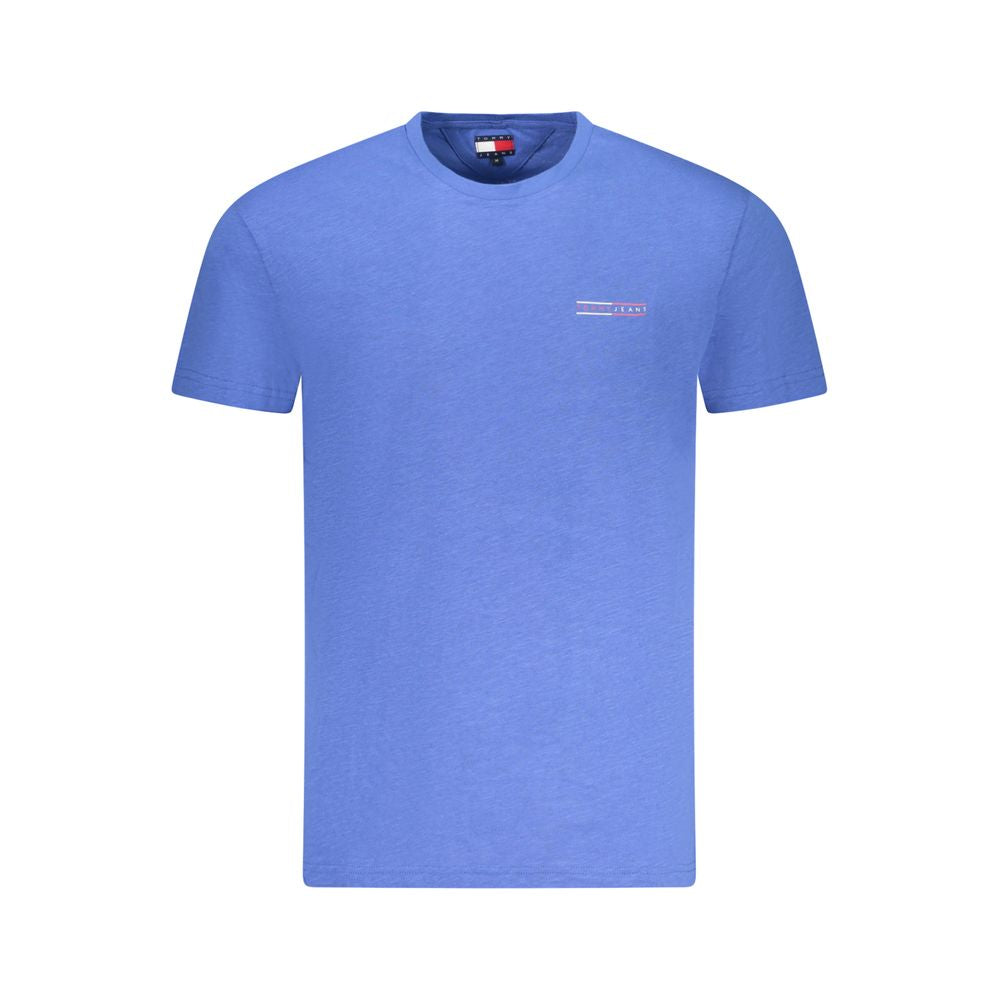 Tommy Hilfiger Blue Cotton Men T-Shirt | Regal Royce
