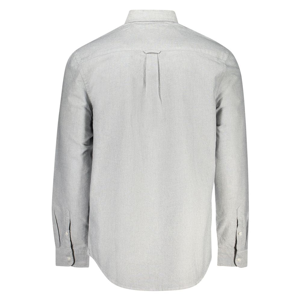 Tommy Hilfiger Grigio Cotton Men Shirt | Regal Royce