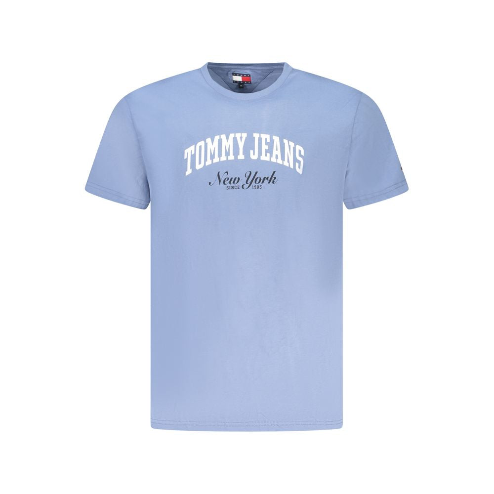 Tommy Hilfiger Azzurro Cotton Men T-Shirt | Regal Royce
