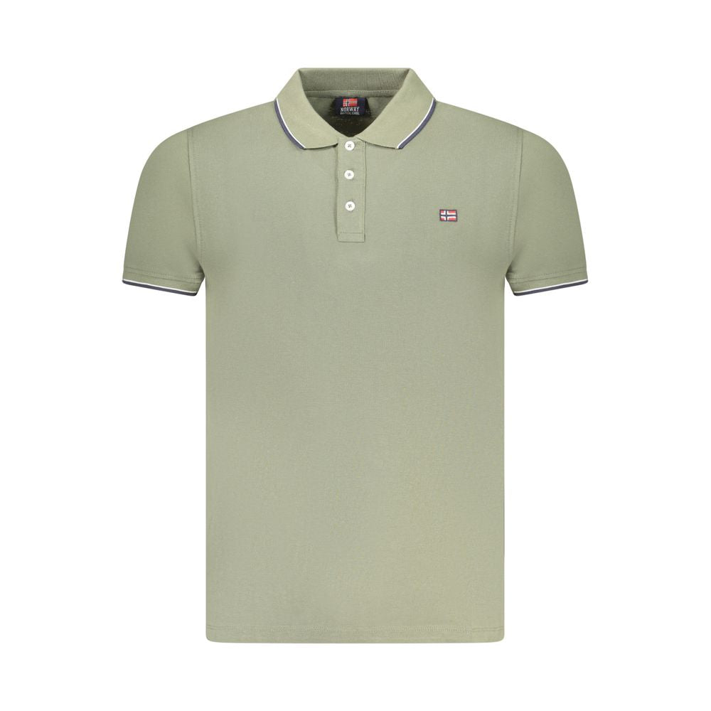 Norway 1963 Verde Cotton Men Polo | Regal Royce