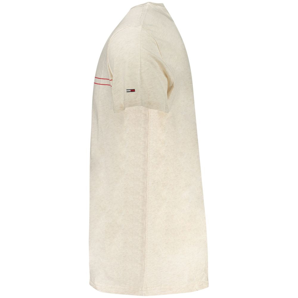 Tommy Hilfiger Beige Cotton Men's T-Shirt | Regal Royce