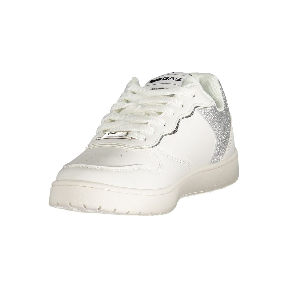 Gas White Polyester Women Sneaker | Regal Royce