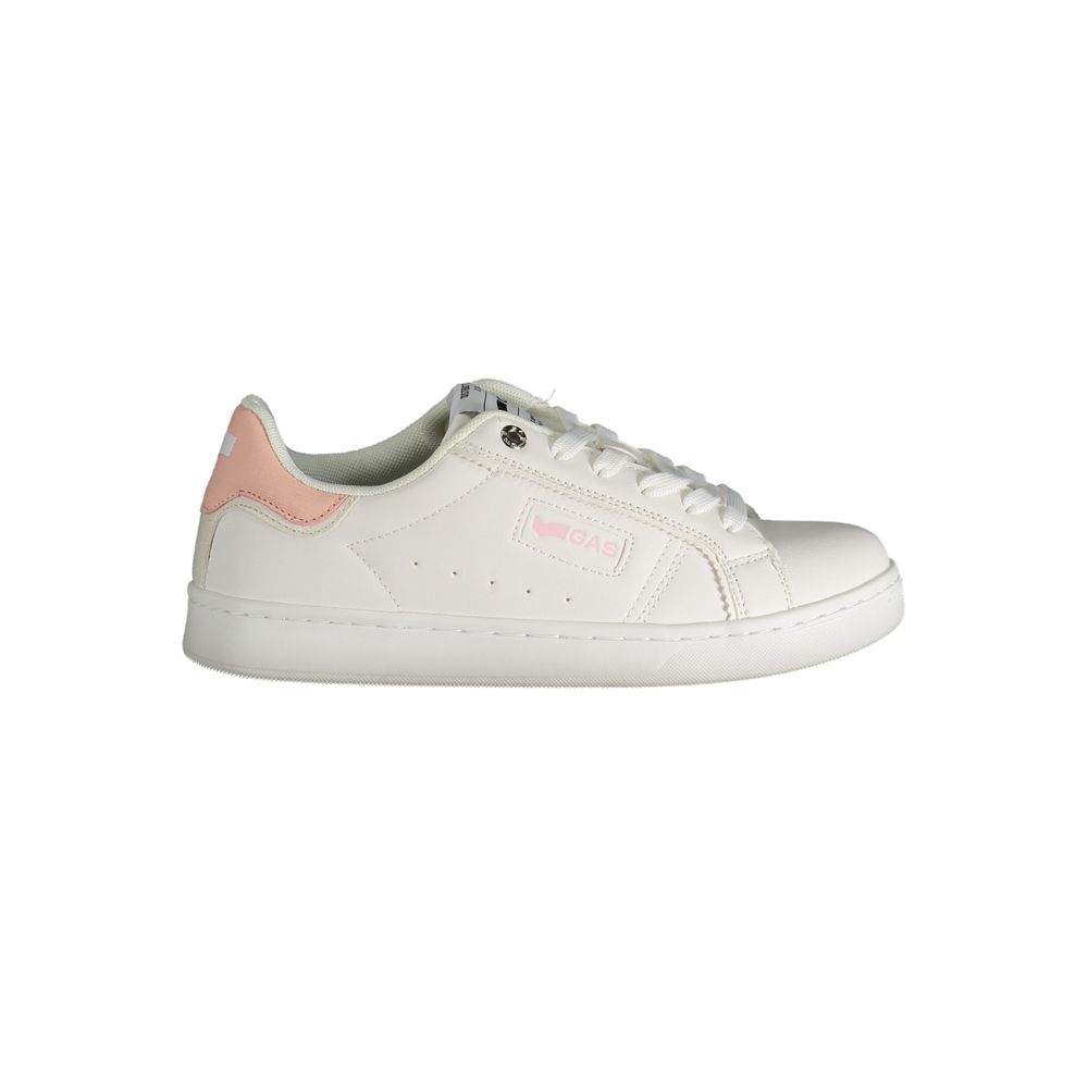Gas White Polyester Women Sneaker | Regal Royce
