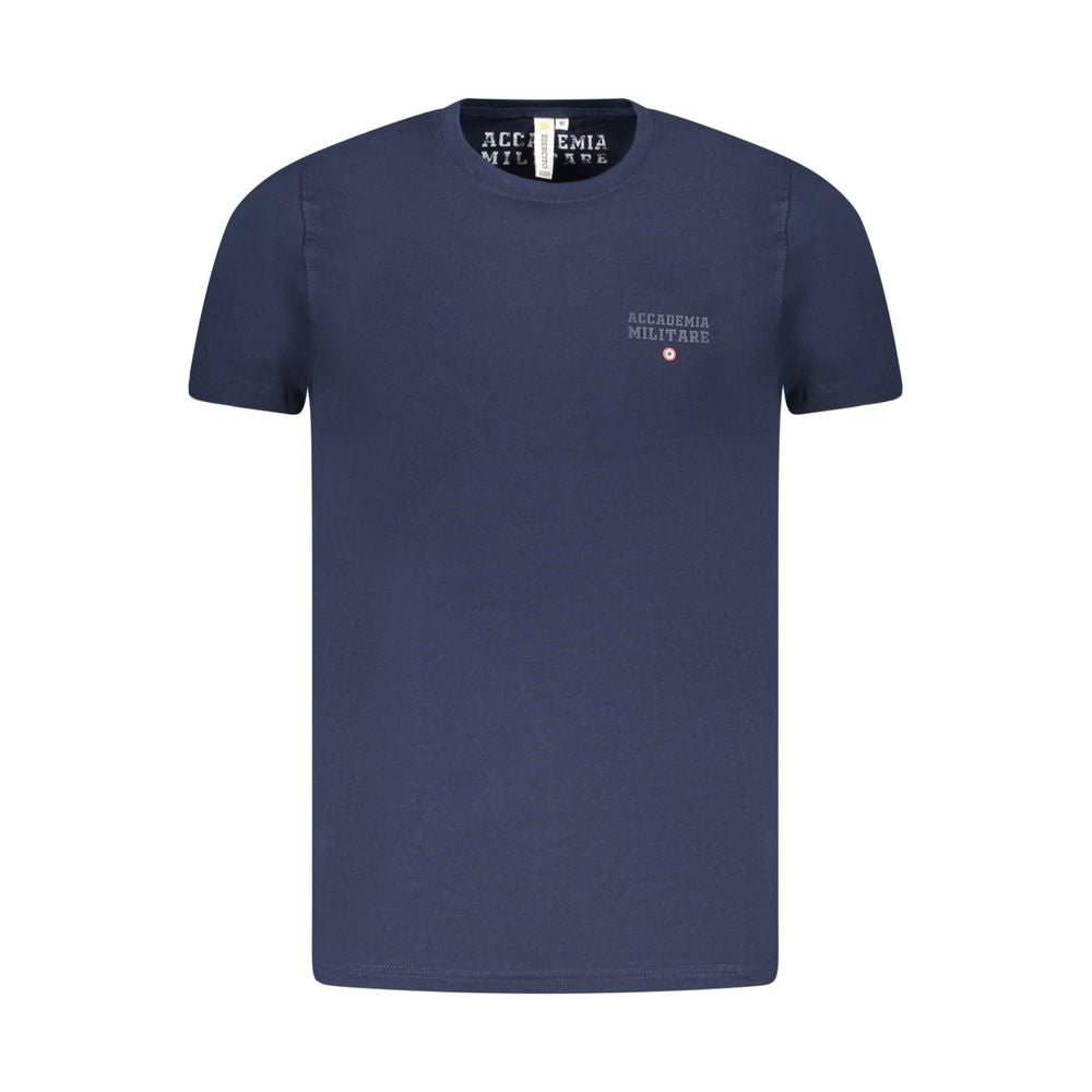 Accademia Militare Blue Cotton Men's T-Shirt | Regal Royce