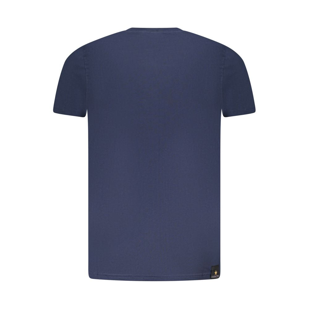 Accademia Militare Blue Cotton Men's T-Shirt | Regal Royce