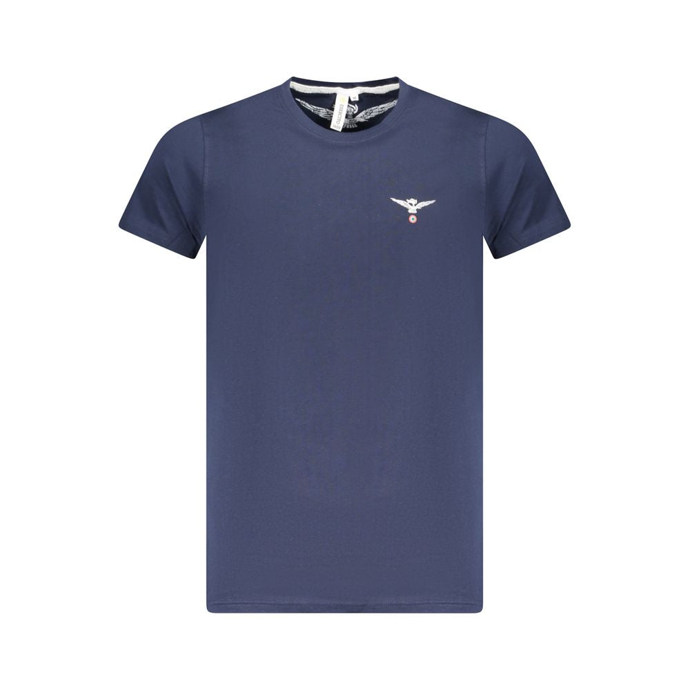 Accademia Militare Blu Cotton Men T-Shirt | Regal Royce