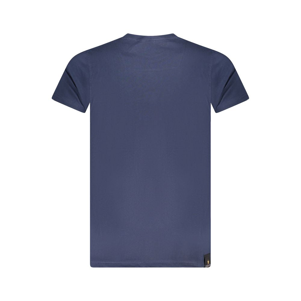 Accademia Militare Blu Cotton Men T-Shirt | Regal Royce