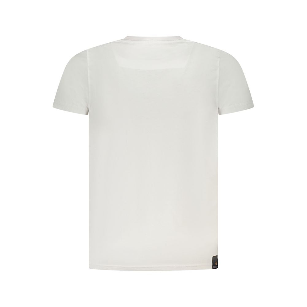 Accademia Militare Bianco Cotton Men T-Shirt | Regal Royce