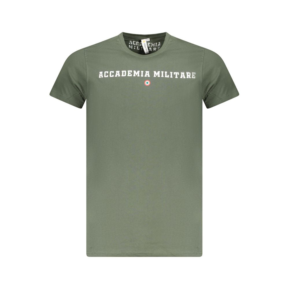 Accademia Militare Verde Cotton Men T-Shirt | Regal Royce
