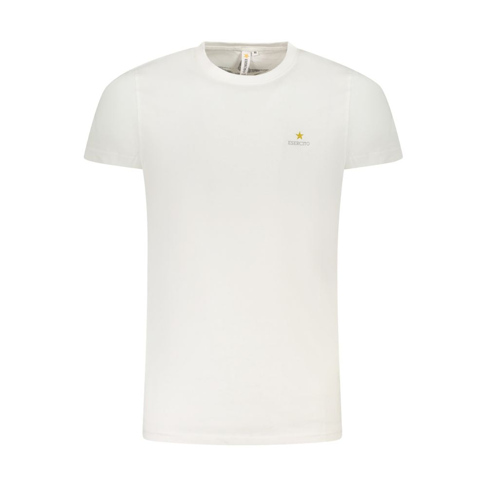 Esercito 1659 White Cotton Men's T-Shirt | Regal Royce