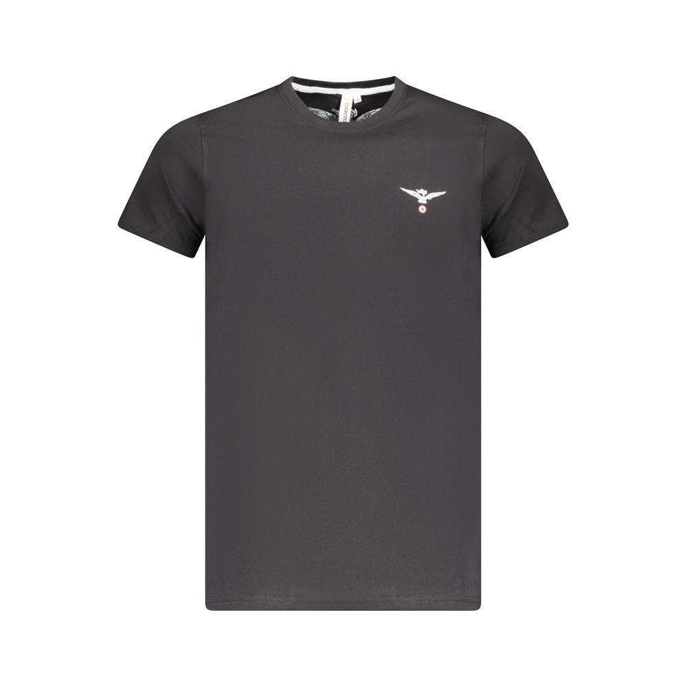 Accademia Militare Black Cotton Men's T-Shirt | Regal Royce
