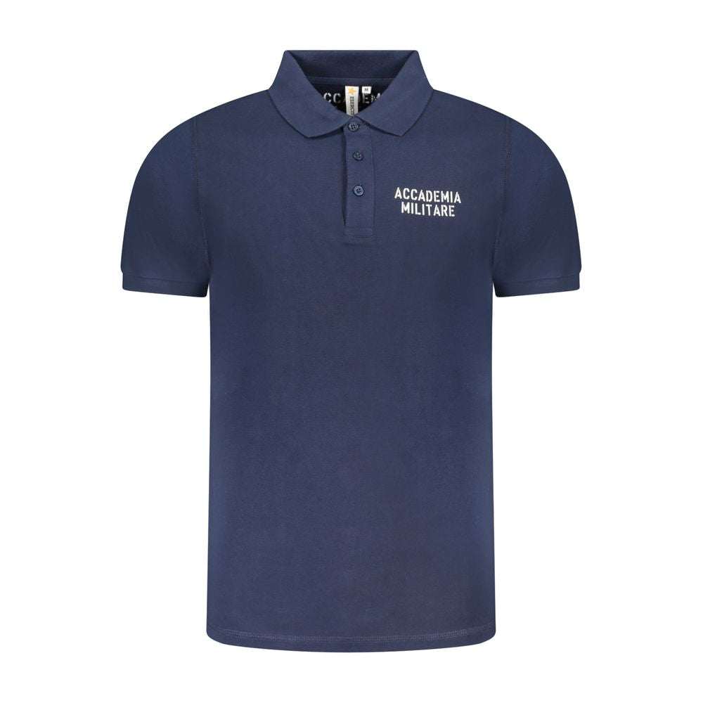 Accademia Militare Blu Cotton Men Polo | Regal Royce