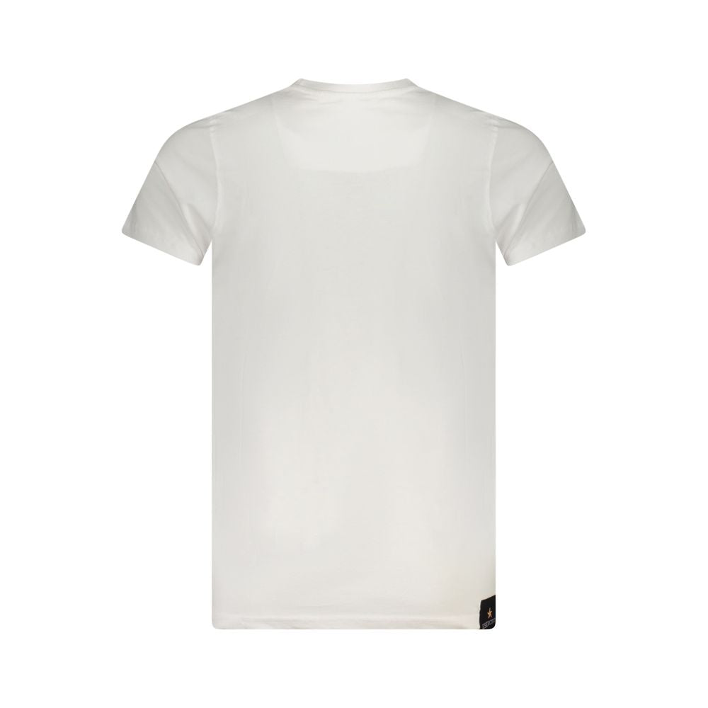 Accademia Militare Bianco Cotton Men T-Shirt | Regal Royce