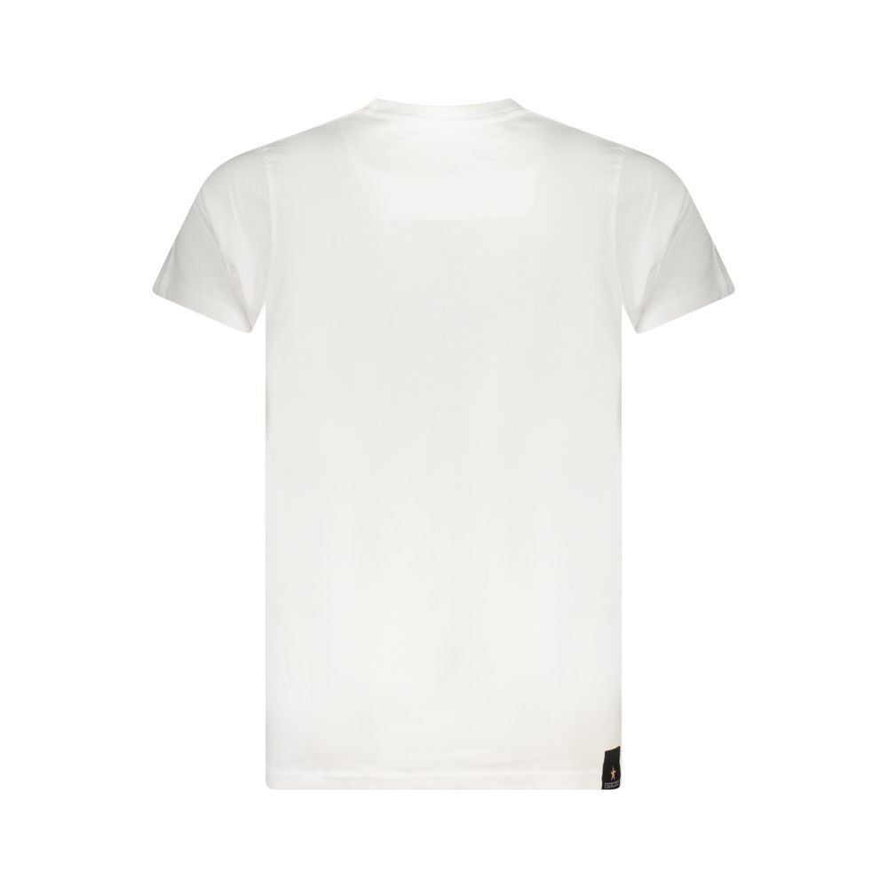 Accademia Militare Bianco Cotton Men T-Shirt | Regal Royce