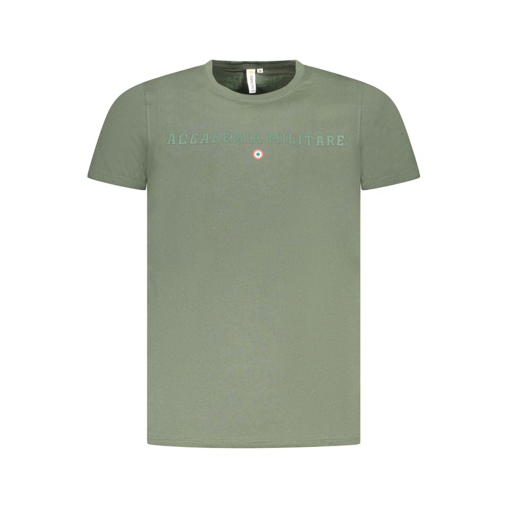 Accademia Militare Verde Cotton Men T-Shirt | Regal Royce