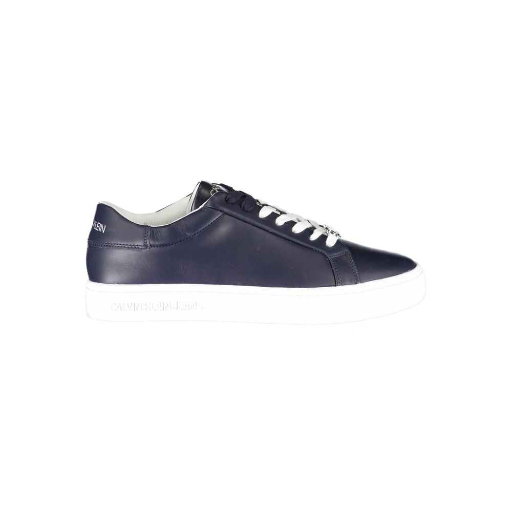 Calvin Klein Blue Leather Men Sneaker | Regal Royce