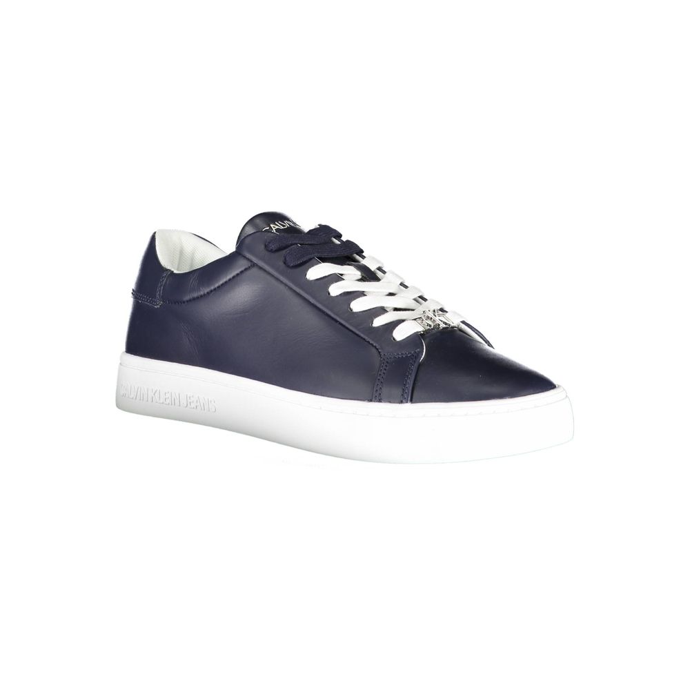 Calvin Klein Blue Leather Men Sneaker | Regal Royce