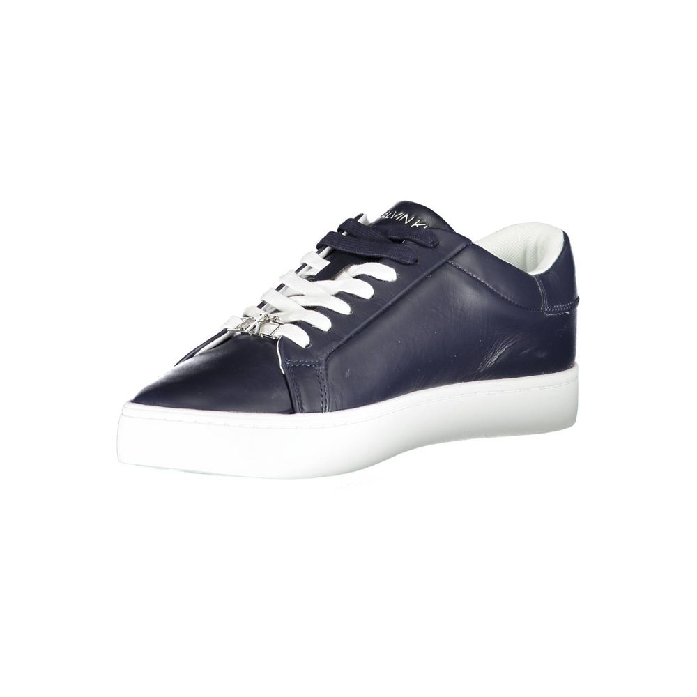 Calvin Klein Blue Leather Men Sneaker | Regal Royce