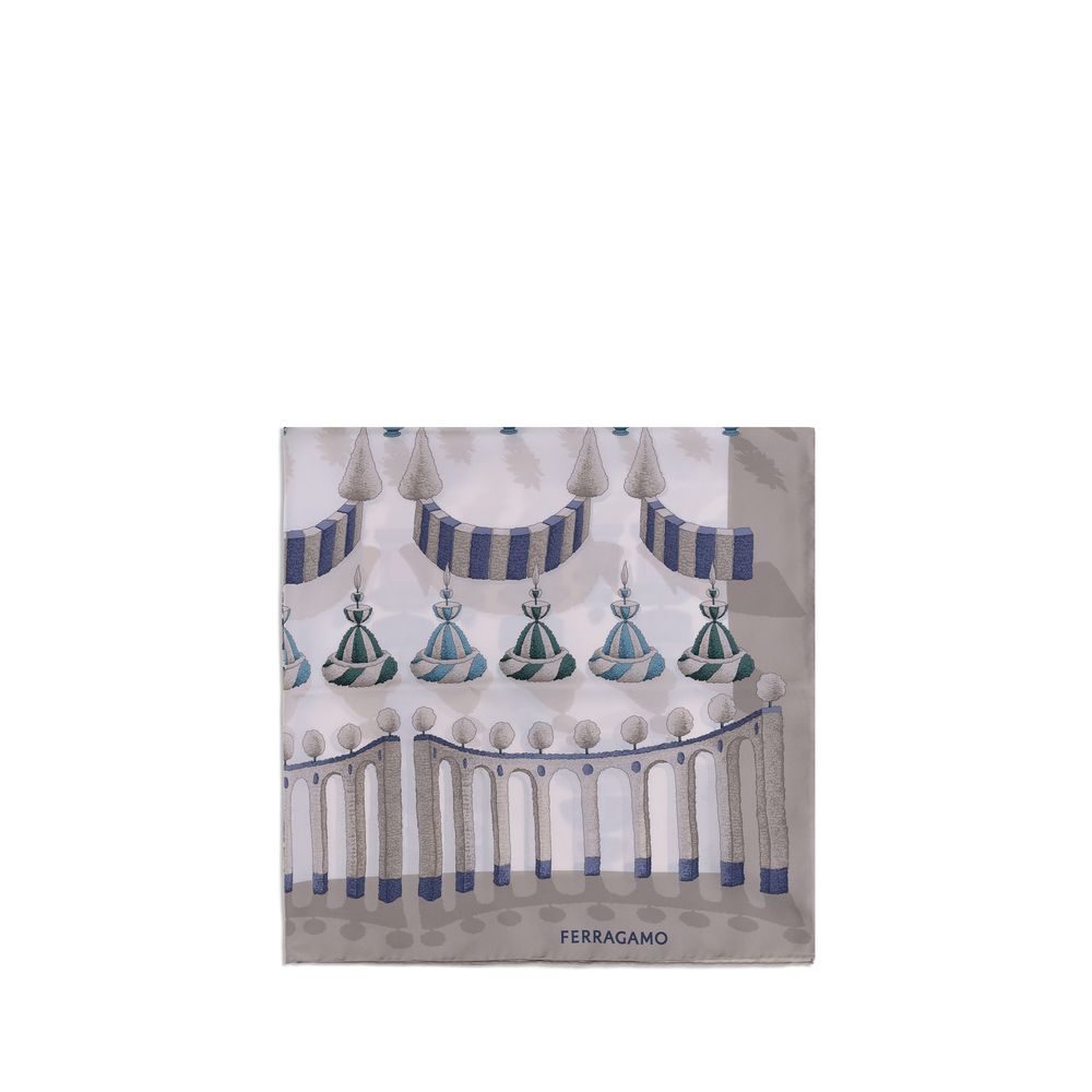 Ferragamo Multicolor Silk Scarf | Regal Royce