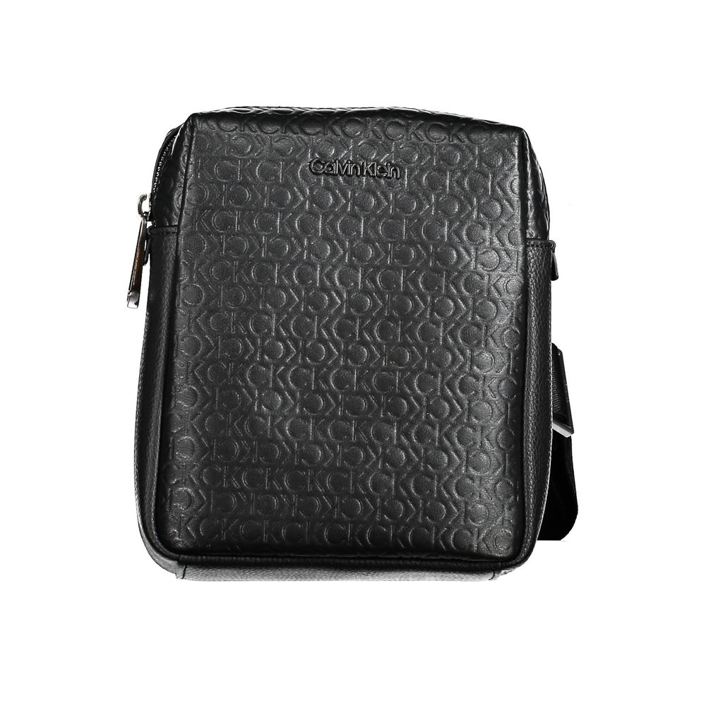 Calvin Klein Black Polyurethane Men Shoulder Bag | Regal Royce