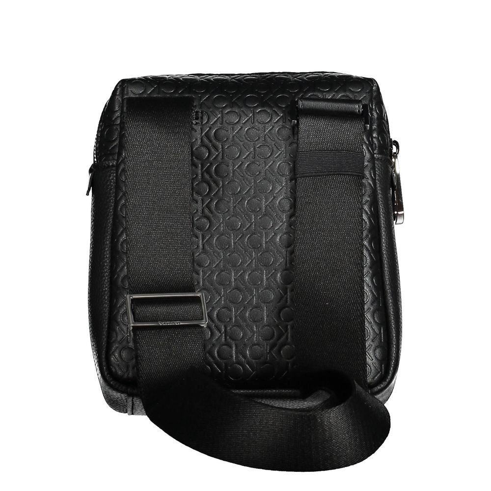 Calvin Klein Black Polyurethane Men Shoulder Bag | Regal Royce