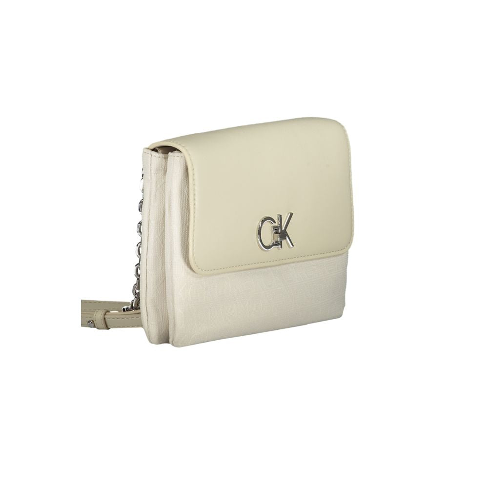 Calvin Klein Beige Polyester Women Handbag | Regal Royce