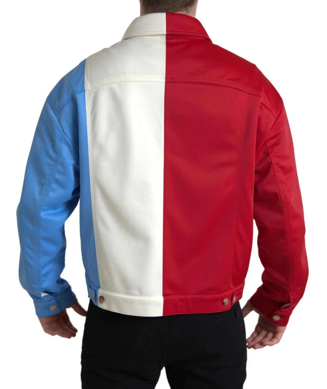 Dolce & Gabbana Multicolor Polyester Collar Short Jacket | Regal Royce