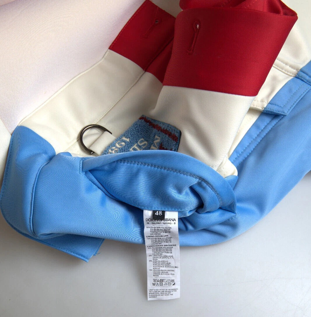Dolce & Gabbana Multicolor Polyester Collar Short Jacket | Regal Royce