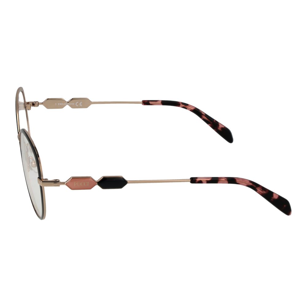 Emilio Pucci Black Metal Glasses (Frames) | Regal Royce
