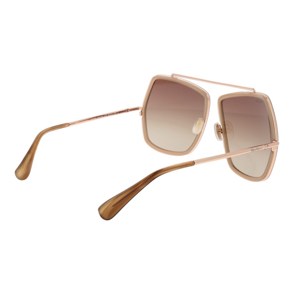 Max Mara Beige Metal Sunglasses | Regal Royce