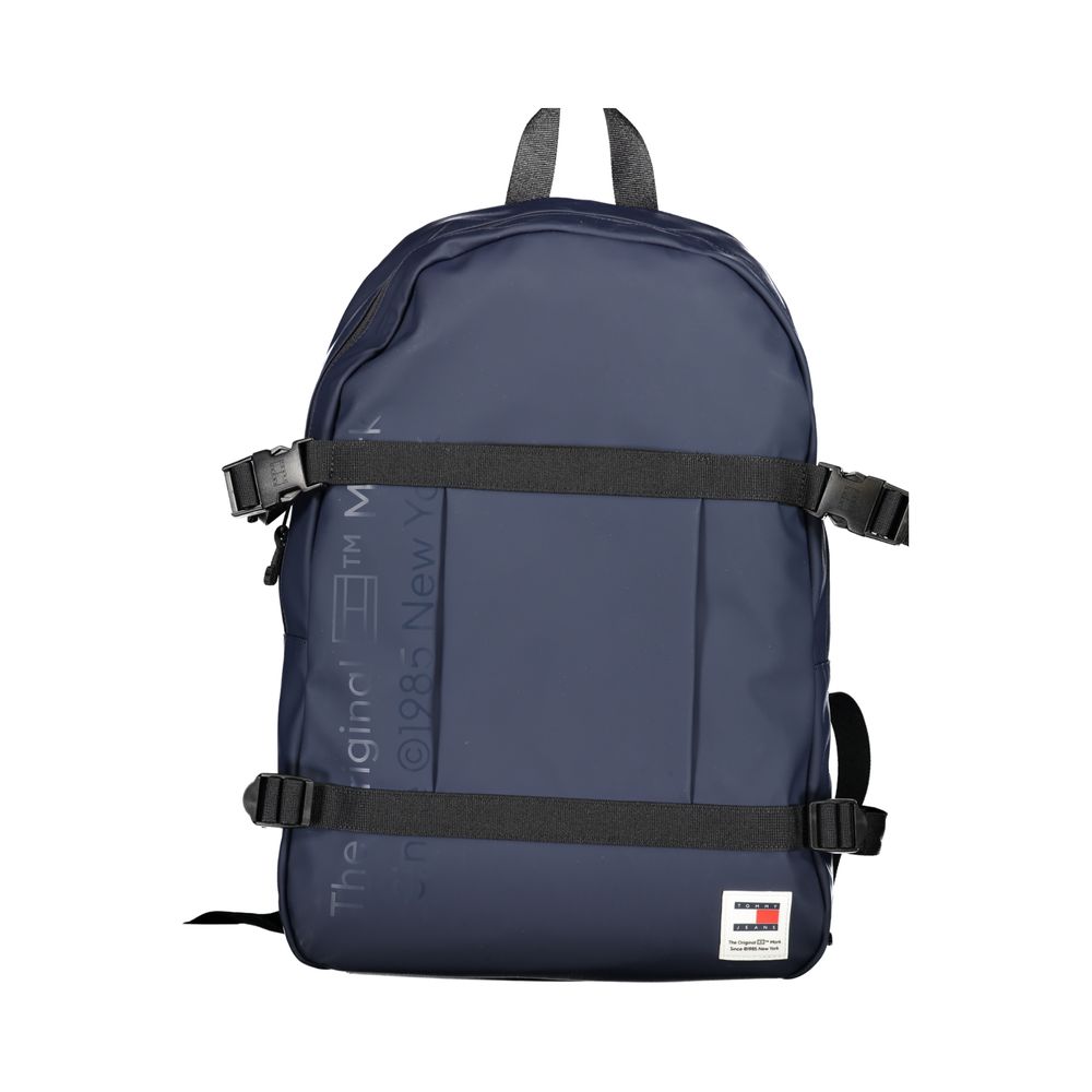 Tommy Hilfiger Blue Polyurethane Men Backpack | Regal Royce