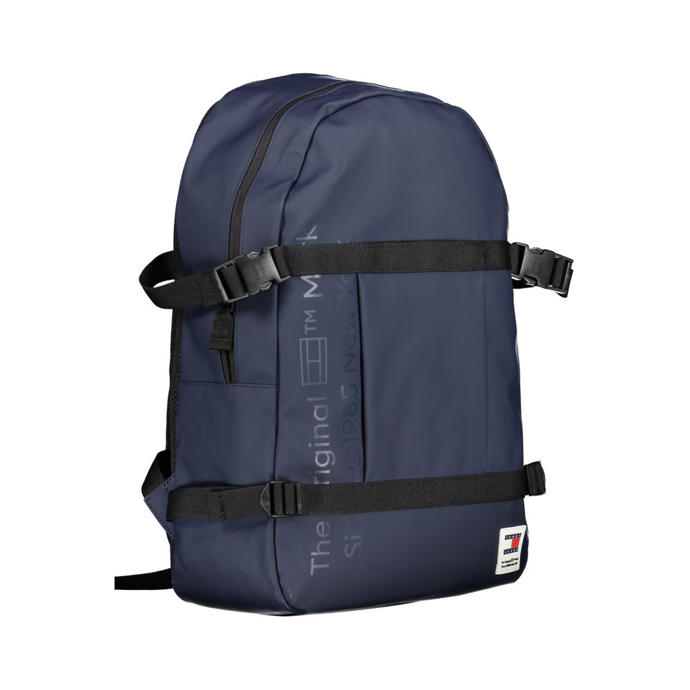 Tommy Hilfiger Blue Polyurethane Men Backpack | Regal Royce