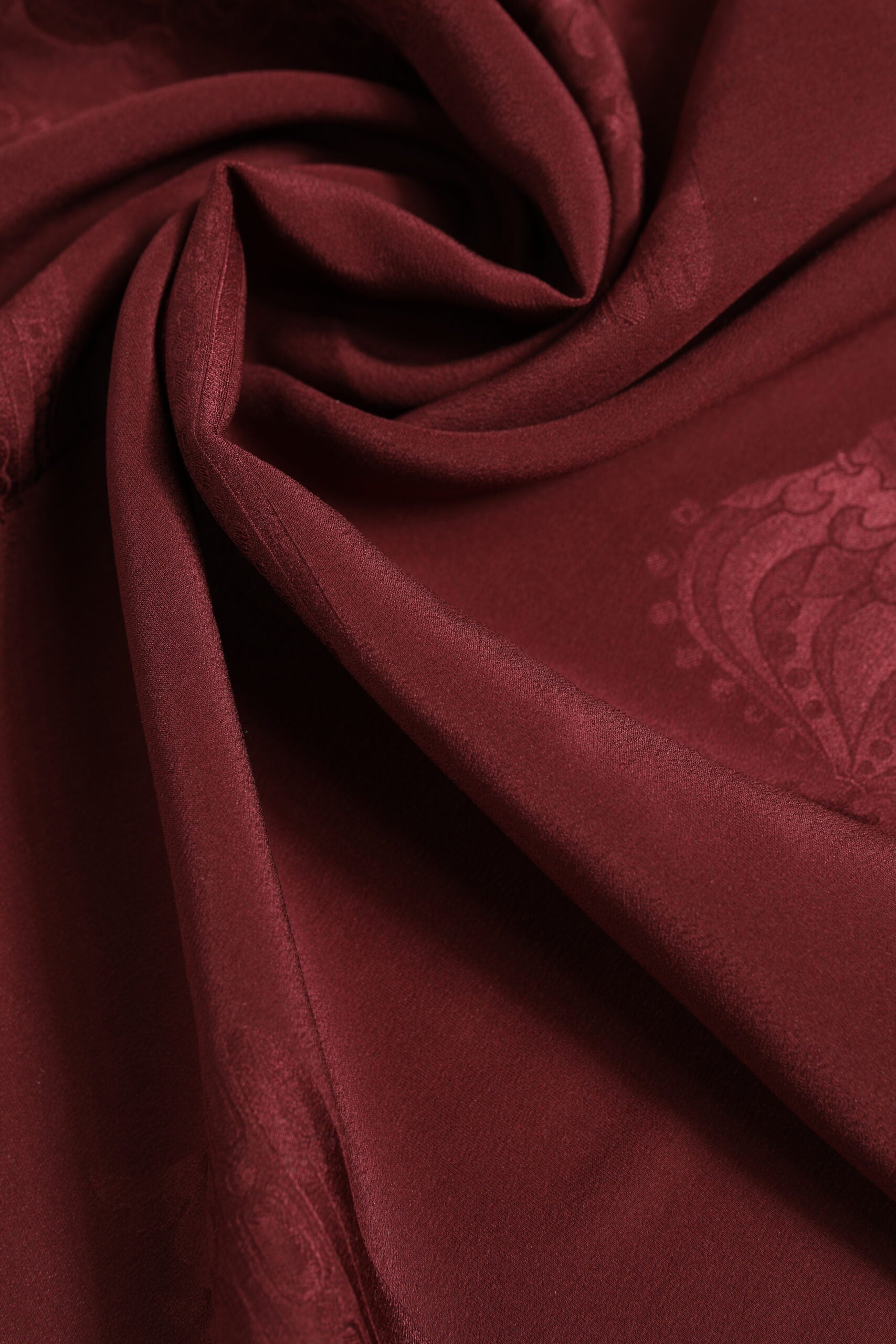 Dolce & Gabbana Maroon Silk Crown Square Men Foulard Scarf | Regal Royce