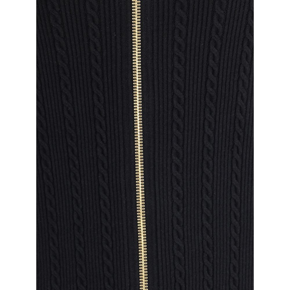 Balmain Gold Viscose Midi Skirt | Regal Royce