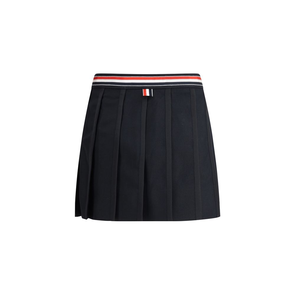 Thom Browne Black Wool Mini Skirt | Regal Royce