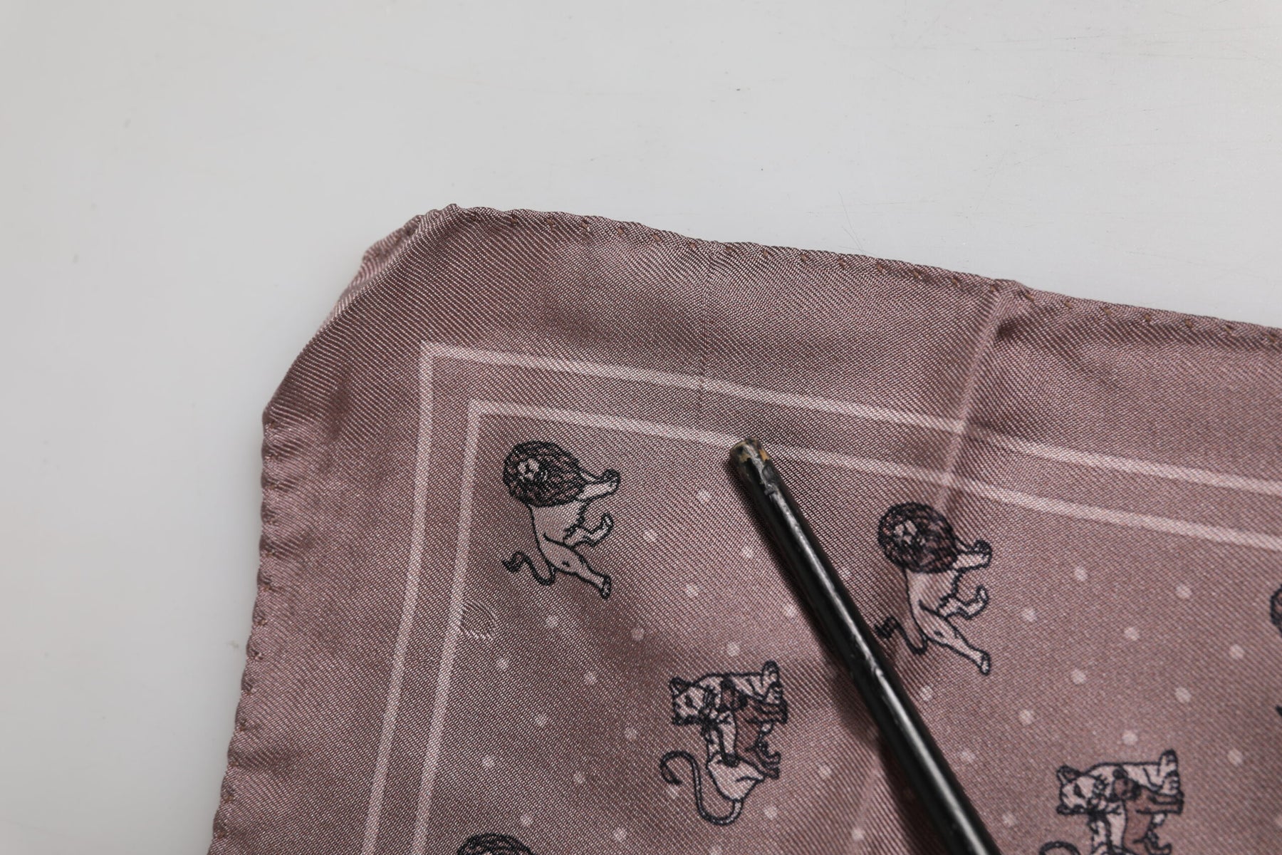 Dolce & Gabbana Brown Animal Print Square Foulard Scarf | Regal Royce