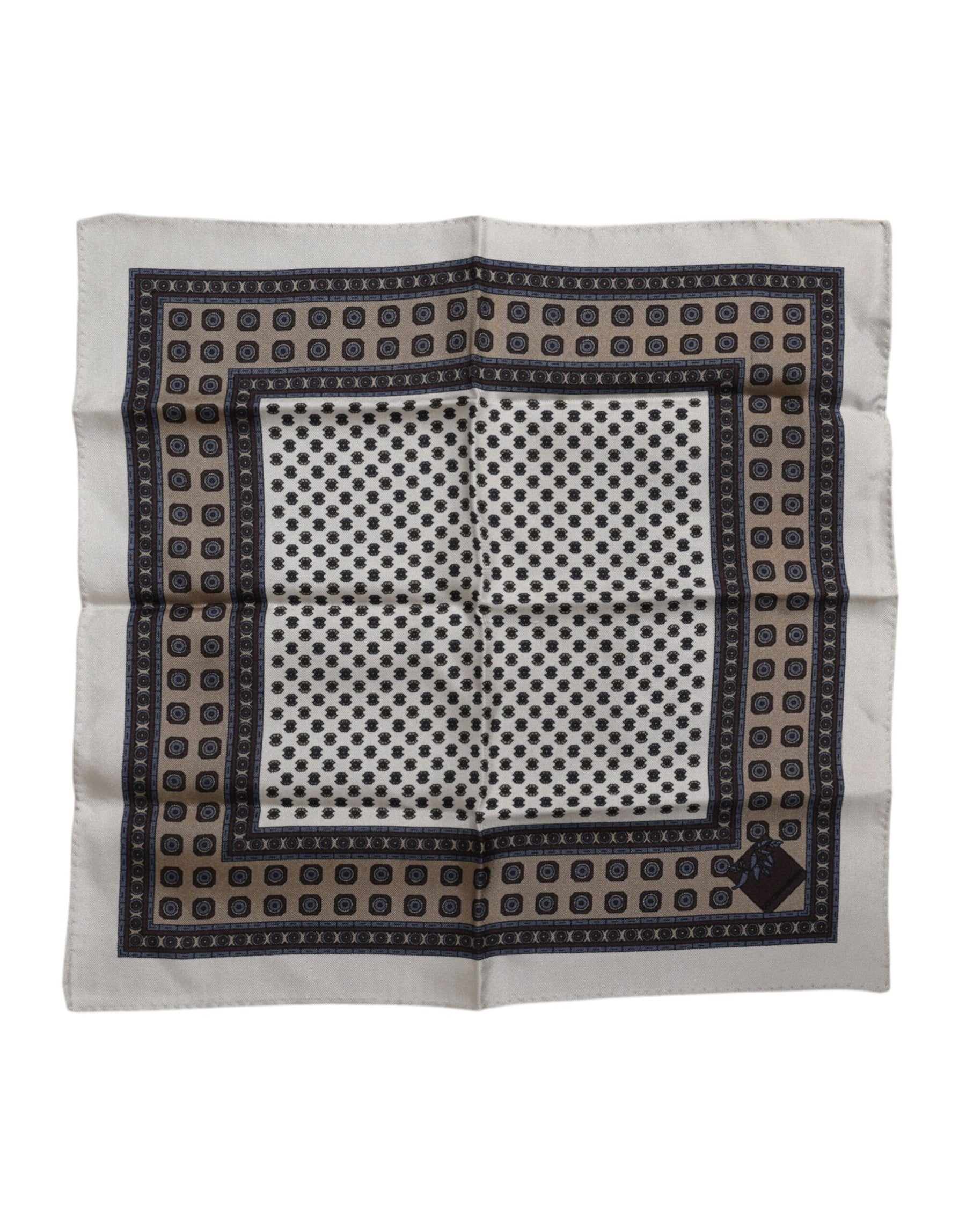 Dolce & Gabbana Multicolor Patterned Square Men Foulard Scarf | Regal Royce