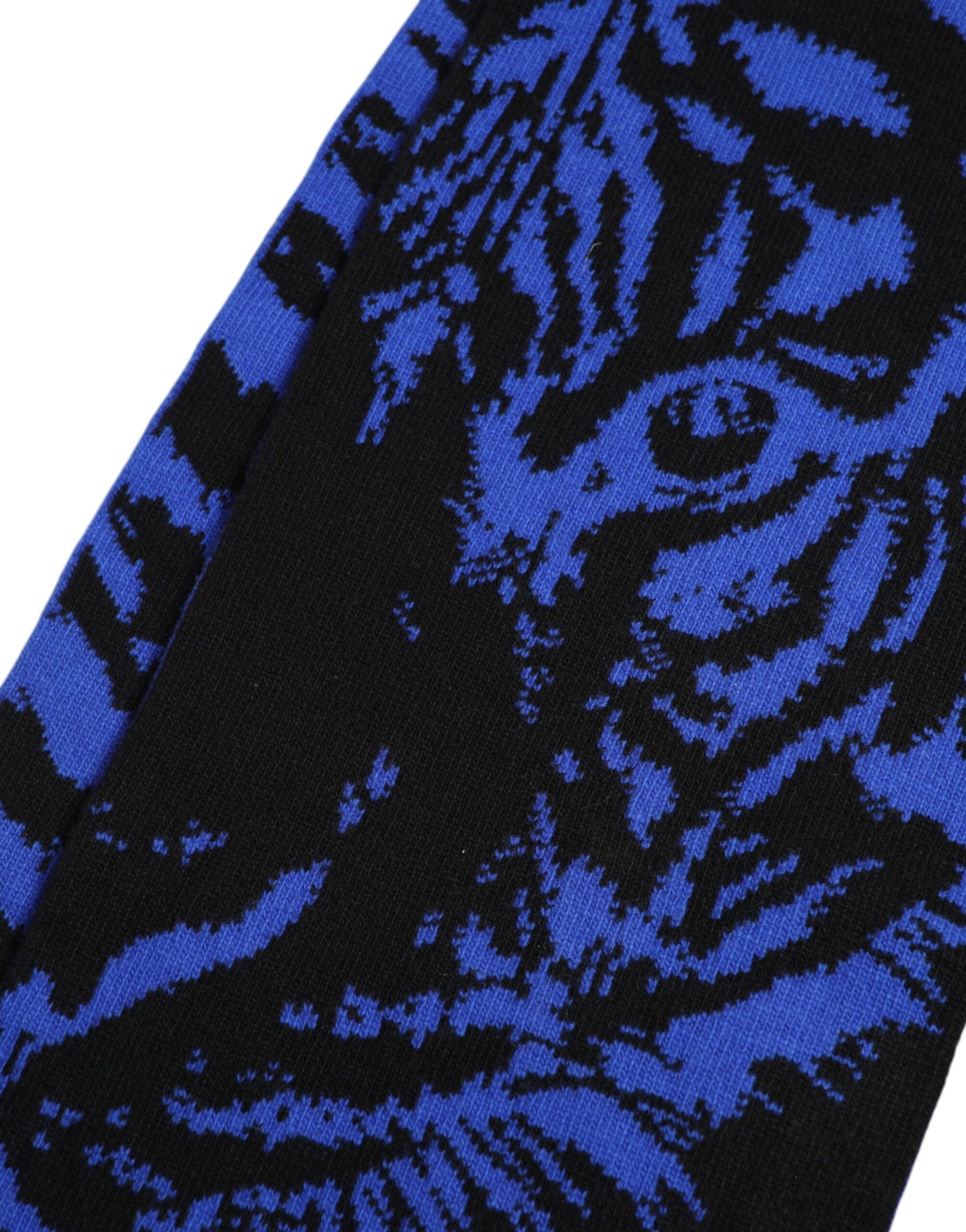 Dolce & Gabbana Blue Black Logo Neck Warmer Wrap Shawl Scarf | Regal Royce