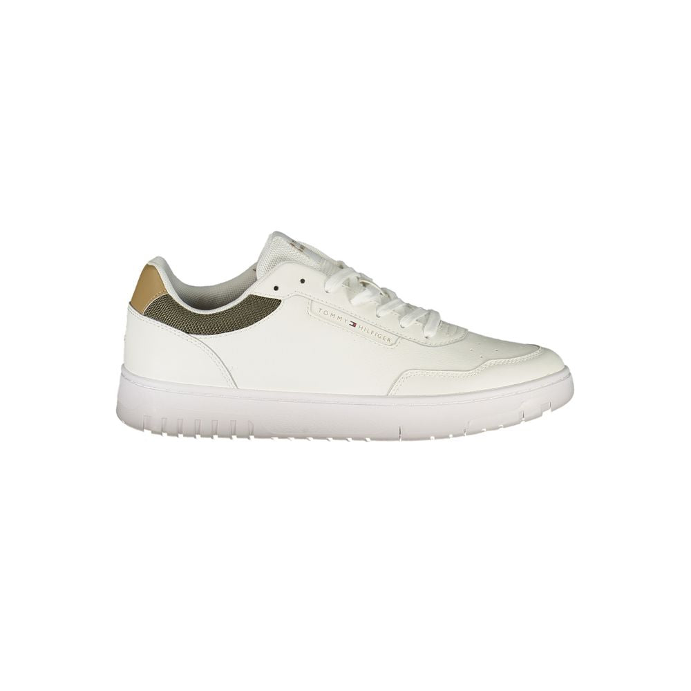 Tommy Hilfiger White Polyester Men Sneaker | Regal Royce