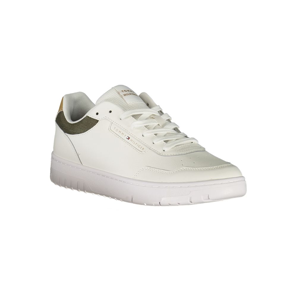 Tommy Hilfiger White Polyester Men Sneaker | Regal Royce