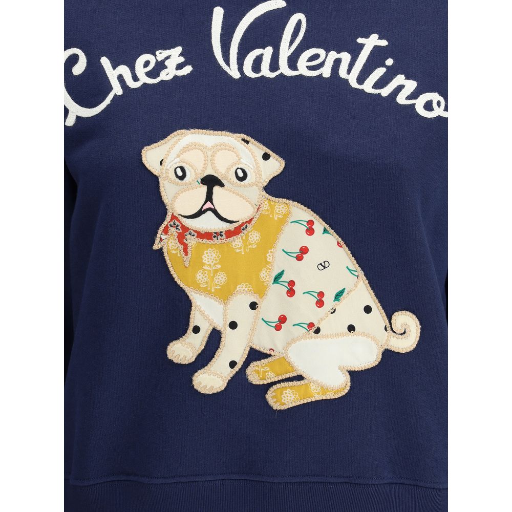 Valentino Blue Cotton Sweatshirt | Regal Royce