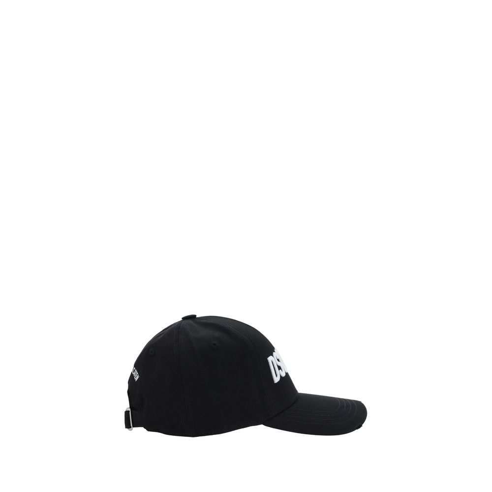 Dsquared² Black Cotton Cap (Baseball Hat) | Regal Royce