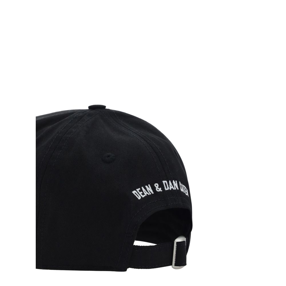 Dsquared² Black Cotton Cap (Baseball Hat) | Regal Royce