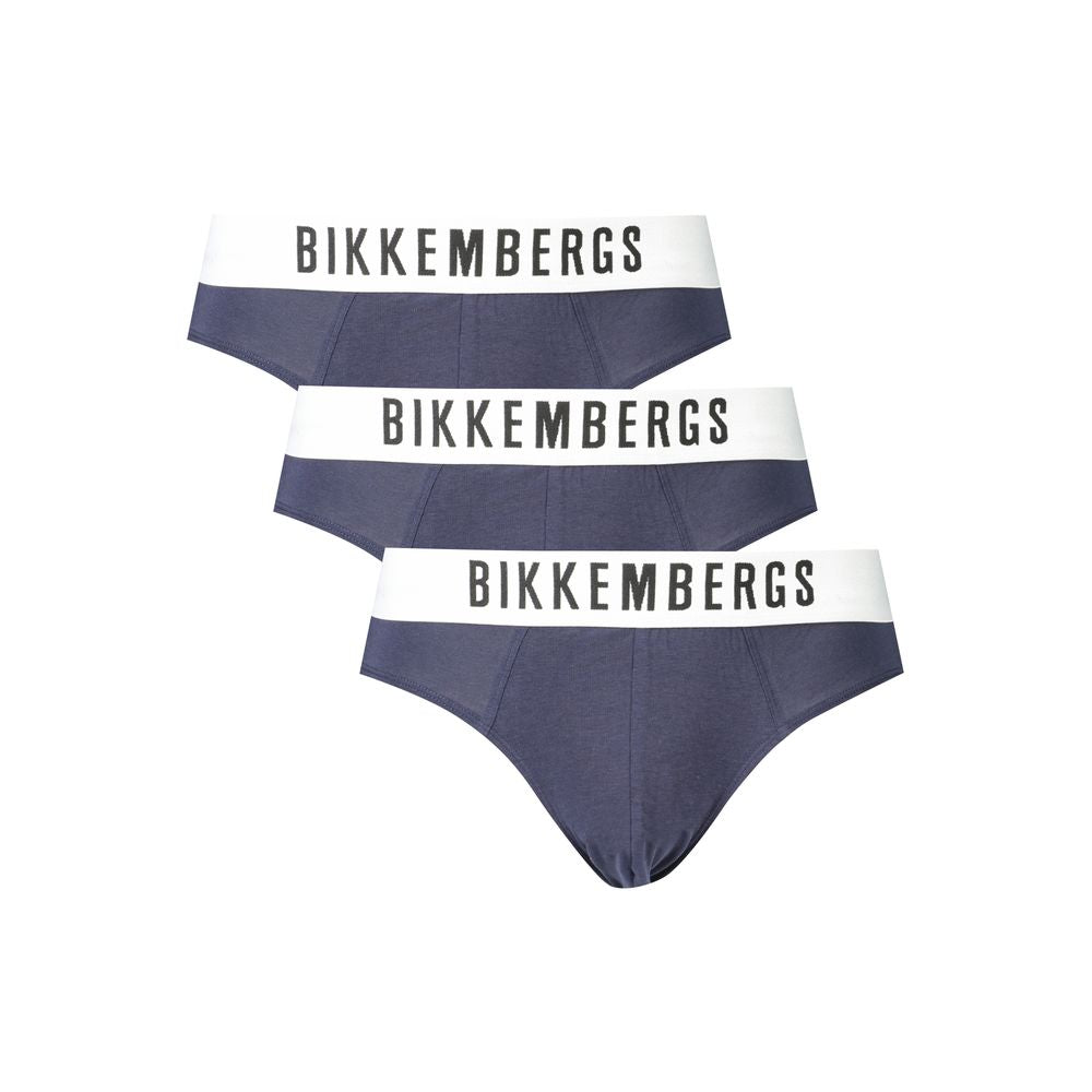 Bikkembergs Blu Polyester Men Underwear | Regal Royce