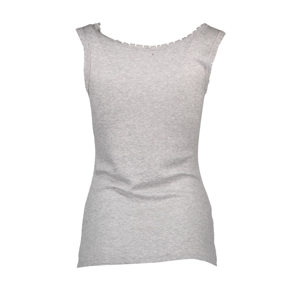 Silvian Heach Grigio Viscosa Women T-Shirt | Regal Royce