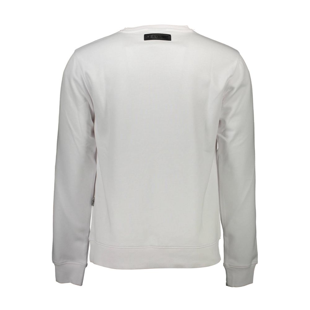 Plein Sport White Cotton Sweatshirt