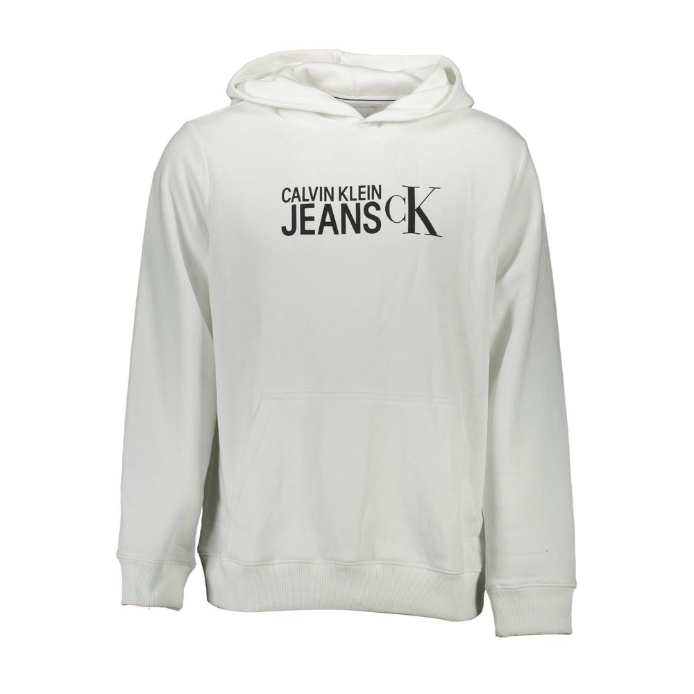 Calvin Klein White Cotton Men's Hoodie | Regal Royce