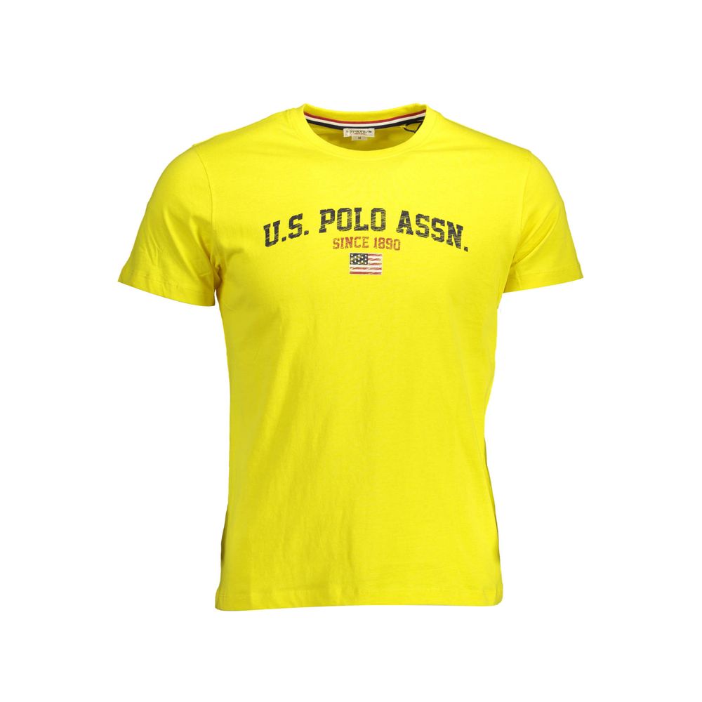 U.S. POLO ASSN. Yellow Cotton Mens T-Shirt | Regal Royce