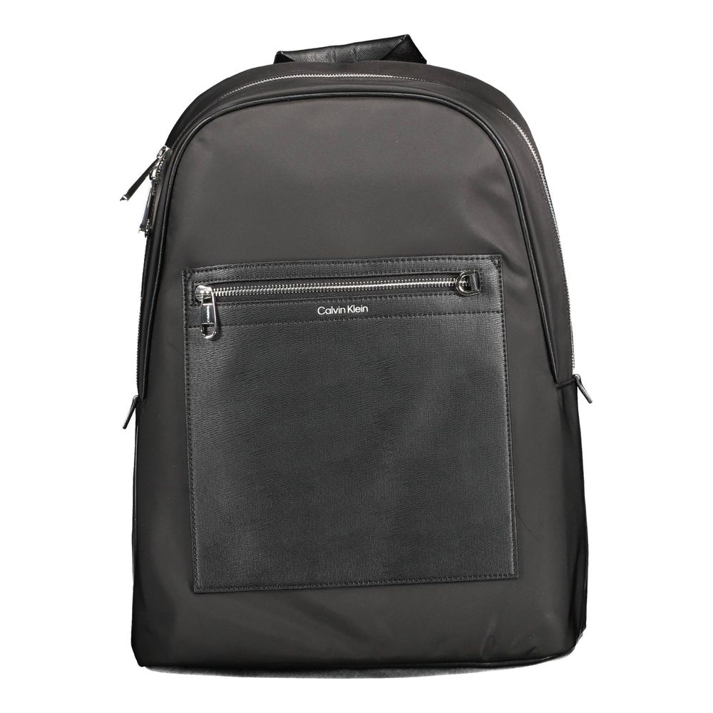 Calvin Klein Black Polyester Men Backpack | Regal Royce