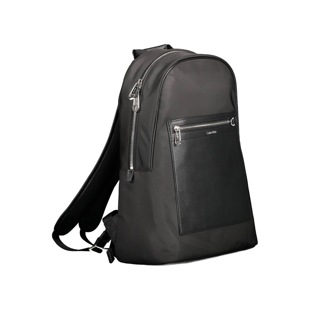 Calvin Klein Black Polyester Men Backpack | Regal Royce